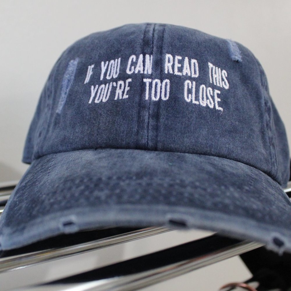 Distressed Denim Fashion Hat